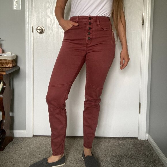 Mudd maroon high-waisted jeggings - Picture 2 of 4